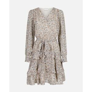 Neo Noir Floral Tiered Boho Dennie Dress